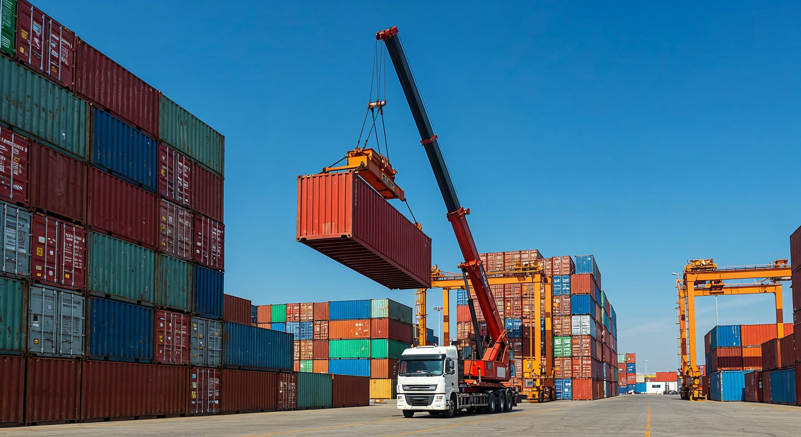 shipping-containers-being-loaded-by-crane-port